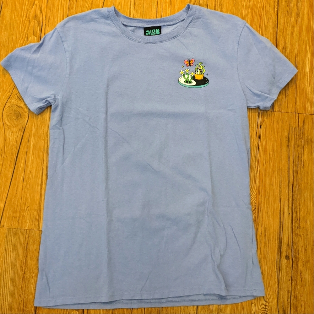 Alab PURPLE 🟣 T-shirt Mushroom, Cactus and Rainbow. Size M